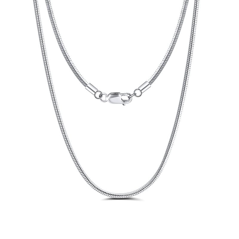 Womens Snake Chain Necklace - Sterling Silver