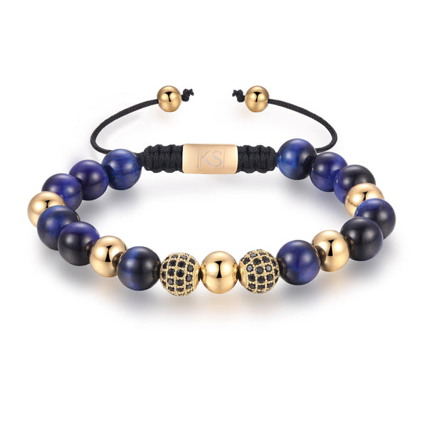 beads bracelet Fortune Blue Shop for Gold Bead Bracelets for Woman - Fortune Blue by Kate Sira karma chakra girlfriend gift cheap gift  kate sira  katesira women