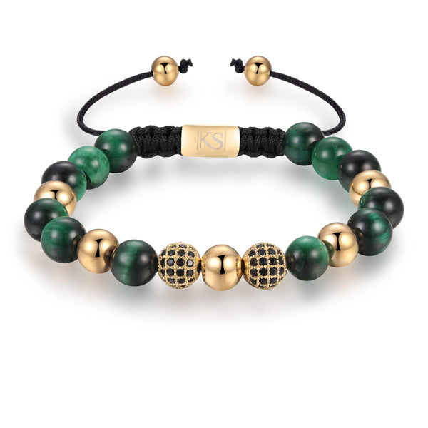 beads bracelet Fortune Green Shop for Gold Bead Bracelets for Woman - Fortune Green by Kate Sira karma chakra girlfriend gift cheap gift  kate sira  katesira women
