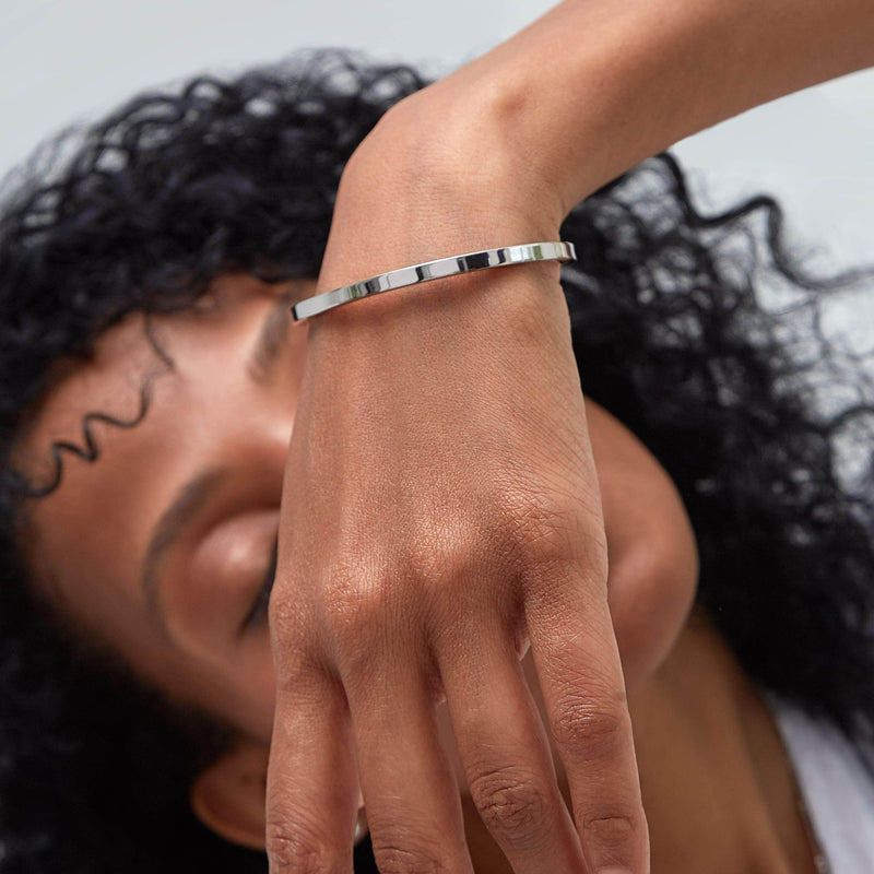 Buy BELLEZIYA Women Silver Toned Cuff Bracelet | Shoppers Stop