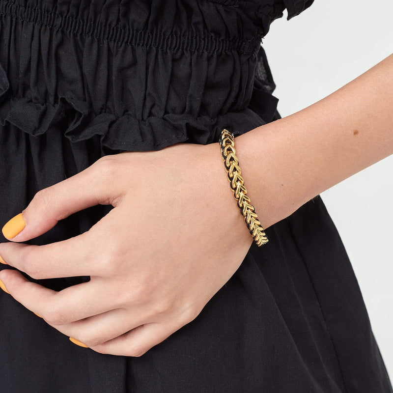 CUFF bracelet WAVE BLACK GOLD Buy Cuff Bracelets with Original Design - Wave Black Gold | Kate Sira karma chakra girlfriend gift cheap gift  kate sira  katesira women