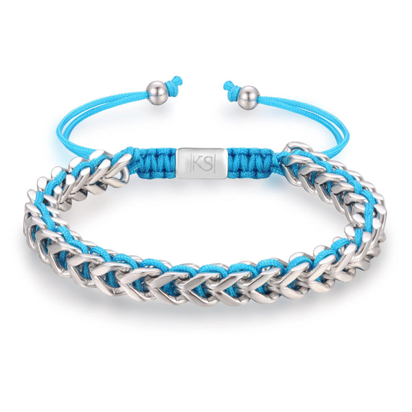CUFF bracelet WAVE BLUE SILVER Buy Silver Cuff Bracelets for Girls - Wave Blue Silver | Kate Sira karma chakra girlfriend gift cheap gift  kate sira  katesira women