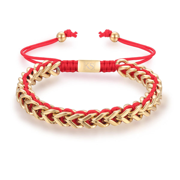 CUFF bracelet WAVE RED GOLD Cuff Bracelets for Girls, Adjustable Clasp - Wave Red Gold | Kate Sira karma chakra girlfriend gift cheap gift  kate sira  katesira women