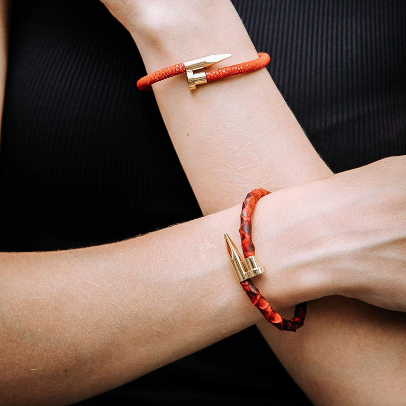 Buy Cute Bracelets for Girls, Leather Bracelets - Red Spark, Kate Sira –  KATE SIRA
