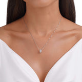 Necklace Necklace ROME Diamond Necklace for Girls, 18 Inch Silver Necklace | Rome, Kate Sira karma chakra girlfriend gift cheap gift  kate sira  katesira women
