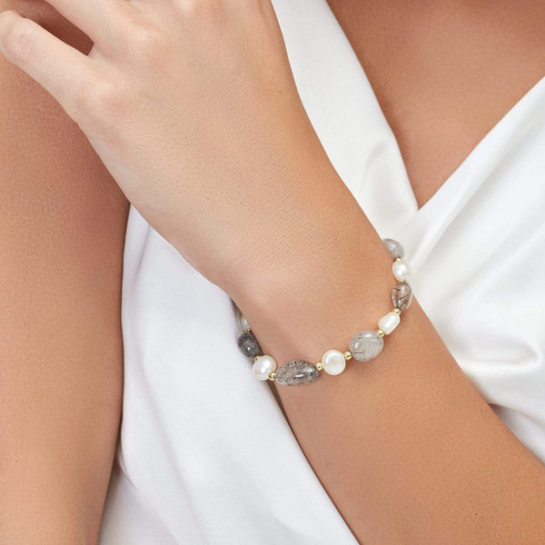 pearl bracelet OCEAN BLACK Pearl Bracelets for Women, Cute Bracelets - Ocean Black | Kate Sira karma chakra girlfriend gift cheap gift  kate sira  katesira women