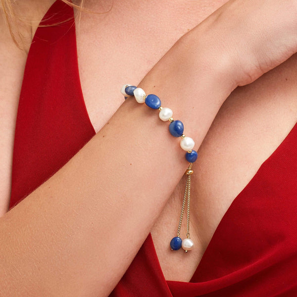 pearl bracelet OCEAN BLUE Pearl Bracelets for Women, Cute Bracelets - Ocean Blue | Kate Sira karma chakra girlfriend gift cheap gift  kate sira  katesira women
