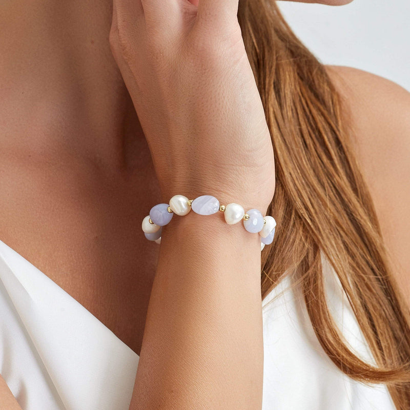 Freshwater Pearl Bracelet Beads Bangle for Women Fashion Jewelry Adjustable  Gift | eBay