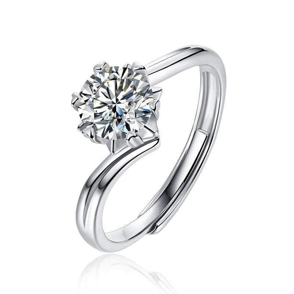rings rings ADELL Buy Moissanite Rings for Woman with Sterling Silver - ADELL karma chakra girlfriend gift cheap gift  kate sira  katesira women