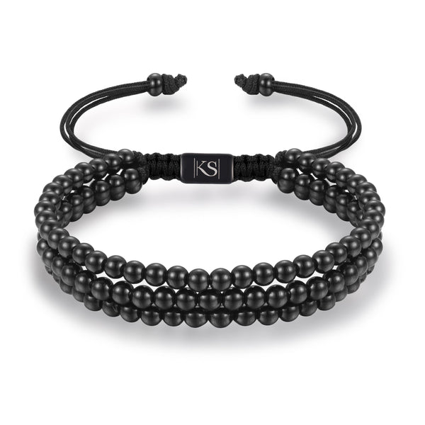 Small Beads bracelet Galaxy Black Shop Beaded Bracelets, Galaxy Black Bracelets for Women | Kate Sira karma chakra girlfriend gift cheap gift  kate sira  katesira women